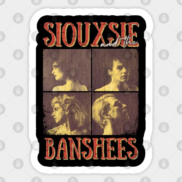 Siouxsie and the Banshees Vintage 1976 // The Scream Original Fan Design Artwork Sticker by A Design for Life